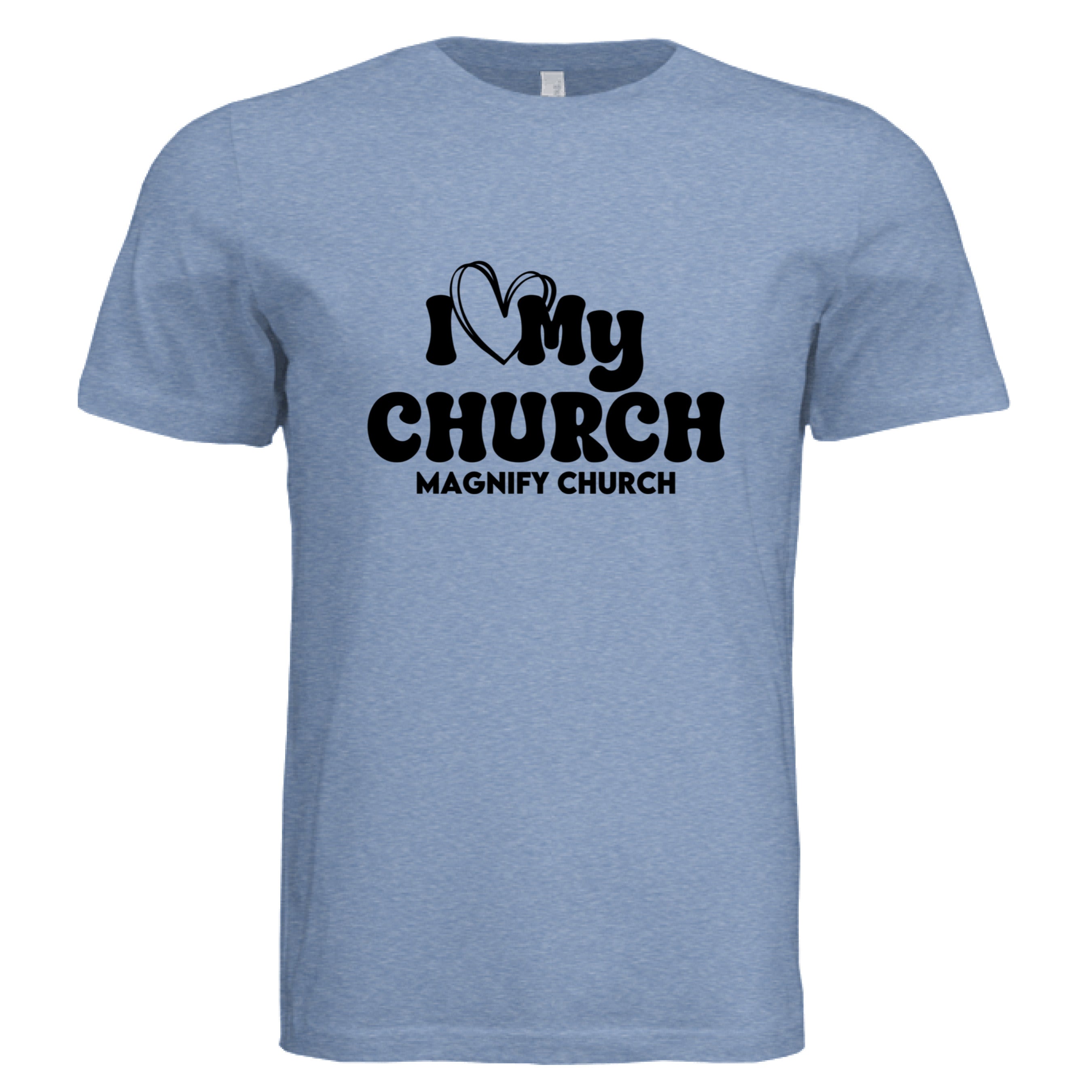 Solid Blue Triblend - FRONT